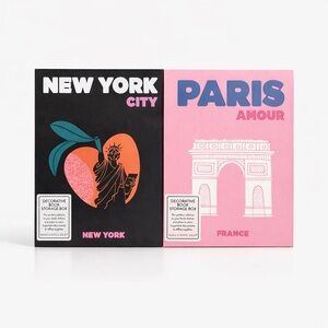 NWT Paris Amour and New York City Gift Boxes SET